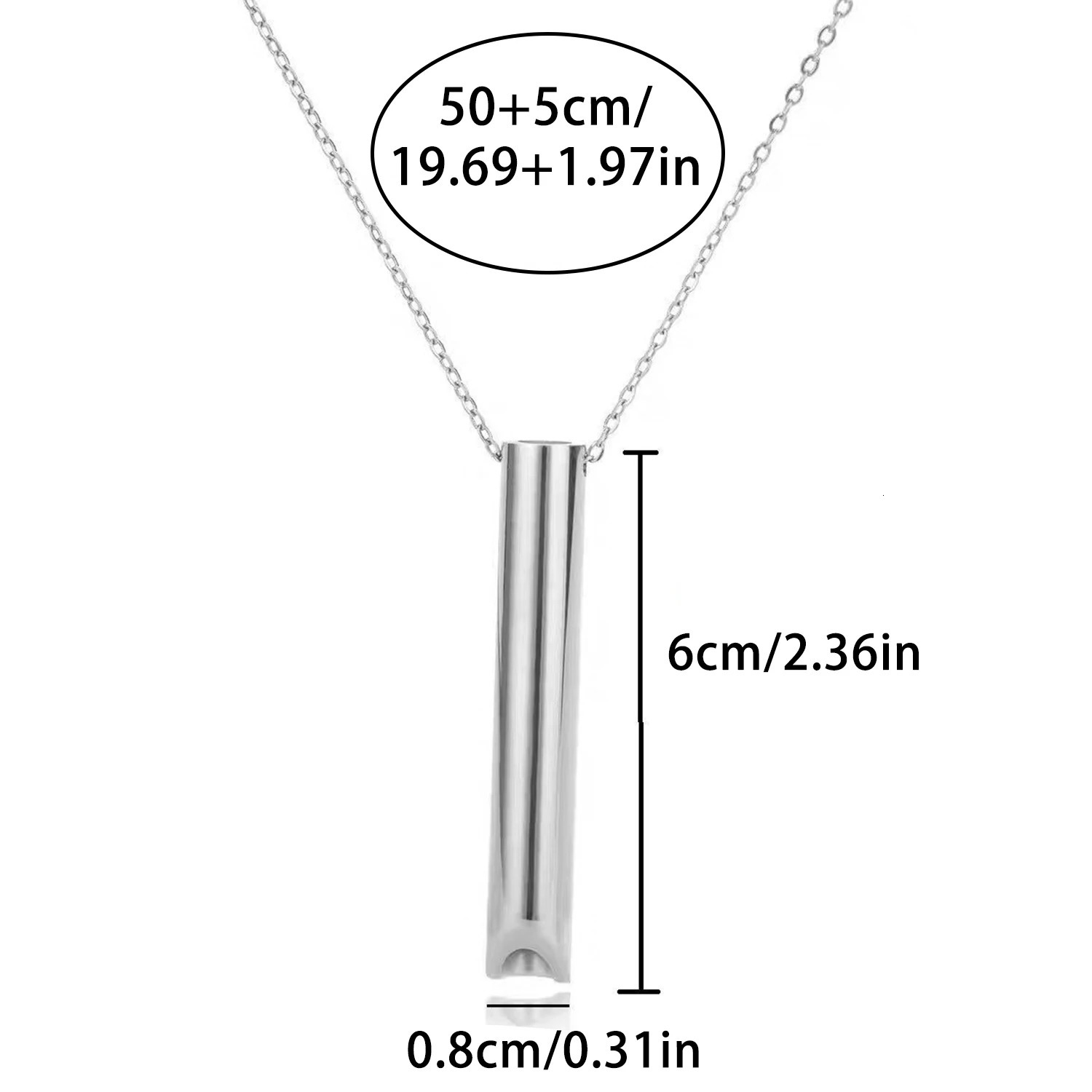 Breathwork Meditation Mindfulness Breathing Anti Smoking Necklace Stainless Steel Whistle Anxiety Relief Jewelry 250729