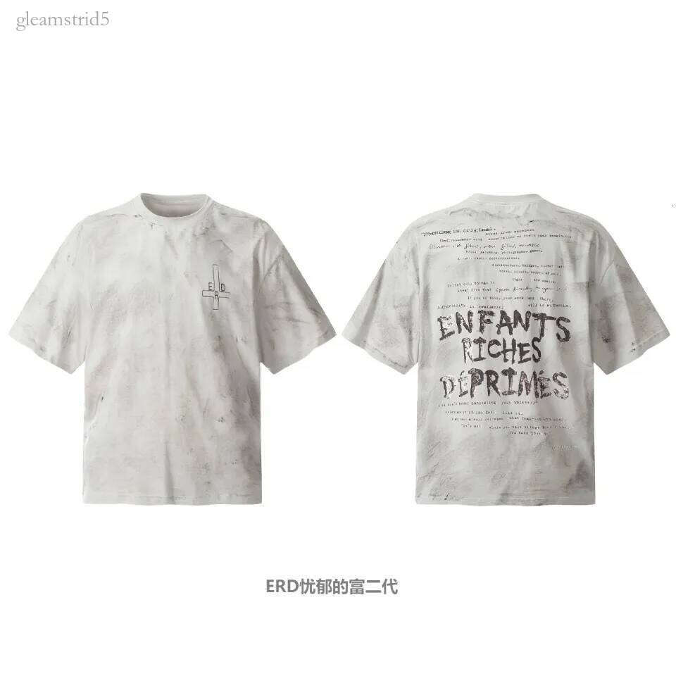 enfants riches deprime tshirt enfants riches deprime t shirt Mens T Shirts ERD Printed cleanfit Short Sleeve T-shirt Men Women Top Loose Large Style Tee eb4