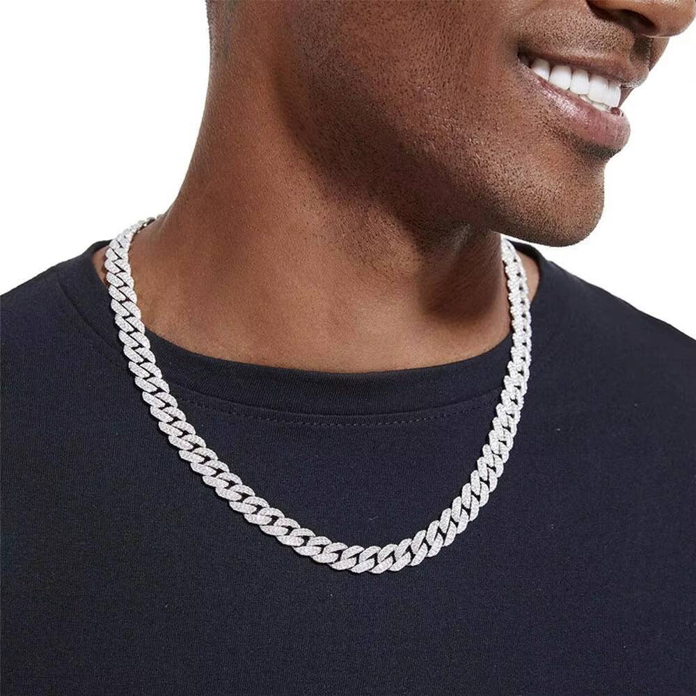 Mens Moissanite Diamond Cuban Chain Elegant Bracelets Bangles Collection