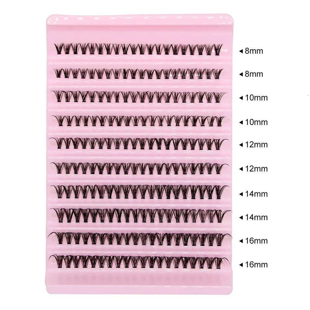 Big Capacity Super Bunch DIY Cluster Lashes 8-16mm Mix Charm Style Eyelashes Extension False Eyelash Makeup Tool Russian Volume Z250730