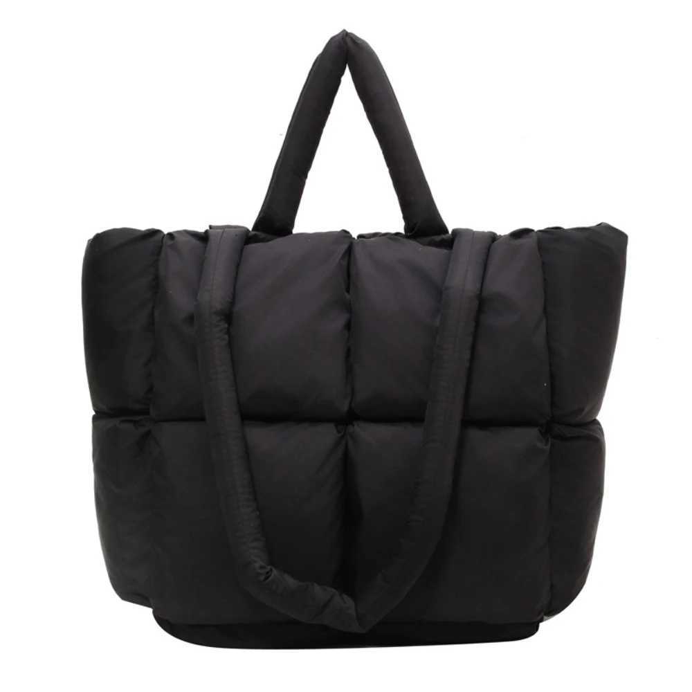 Winter New Mens Tote Bag Simple Solid Color Casual Large Capacity Buckle Handbags Ladies Shopping Daily Cute Bags Y250730