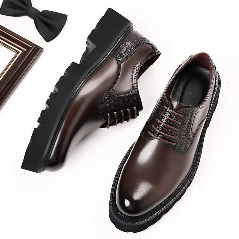 Classic Mens Leather Oxford Shoes Handmade Business Shoes Pointed Toe Casual Footwear Party Wedding Shoes Formal Dress Sneakers Y250730