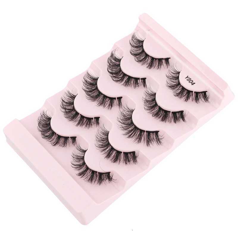 3/5/10 pairs 3D Mink Lashes Faux Mink Fluffy Lash Natural Soft Full Reusable False Eyelashes Crisscross False Eyelashes Z250731
