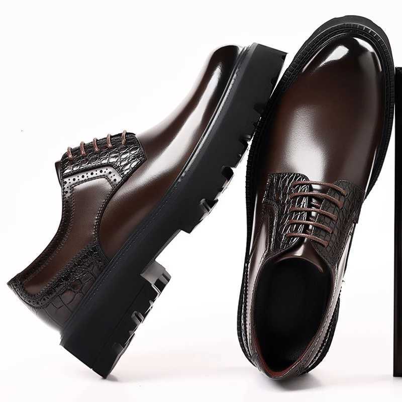 Classic Mens Leather Oxford Shoes Handmade Business Shoes Pointed Toe Casual Footwear Party Wedding Shoes Formal Dress Sneakers Y250730