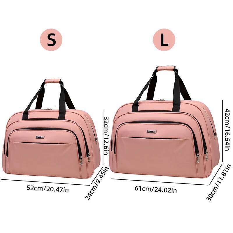 Travel Duffel Bag Oxford Ladies Bags Zipper Tote Handbag Outdoor Climbing Hiking Handheld Laptop Schoolbag Gym Sports Satchel