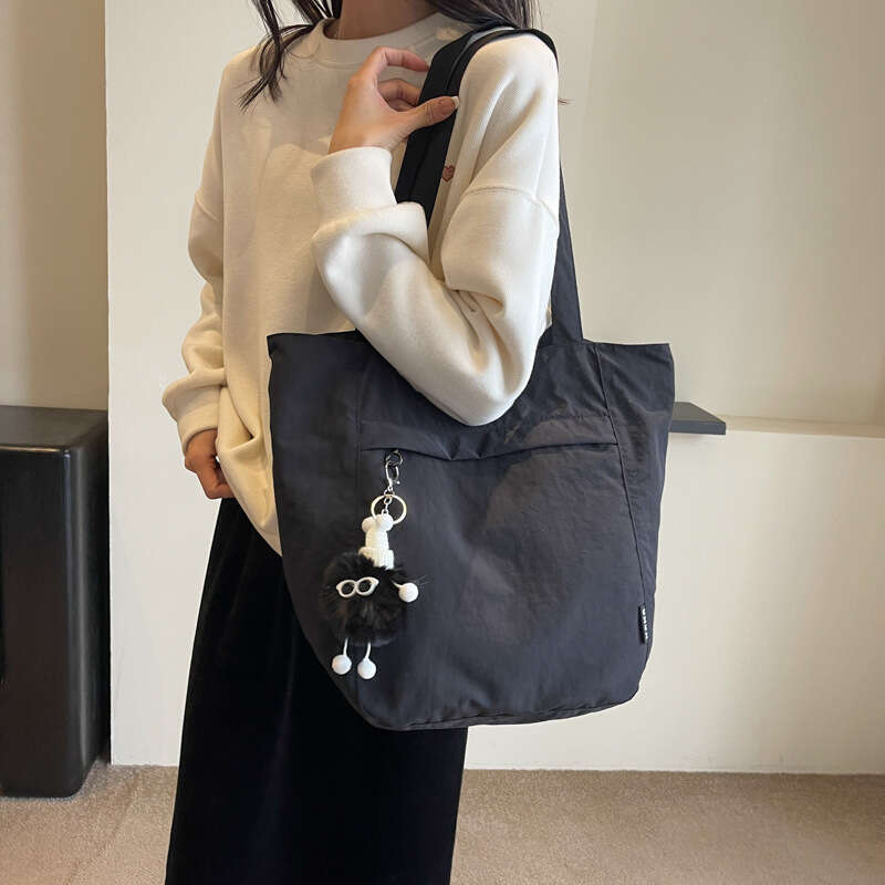 Waterproof Nylon Casual Shoulder for Women New Design Sense Niche Large Capacity Commuter Canvas Tote Bag