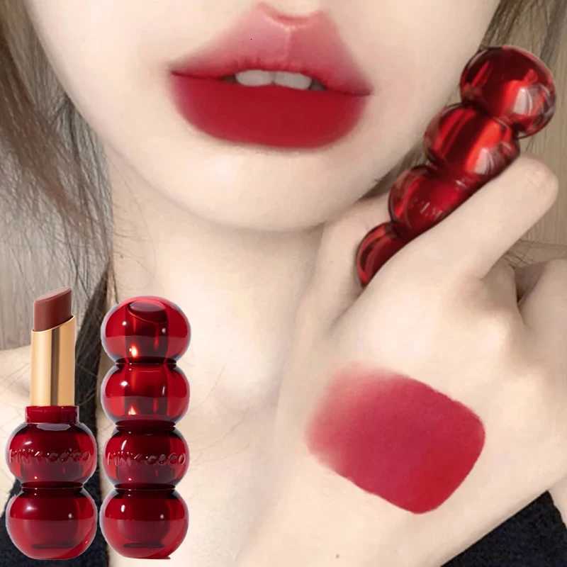 Matte Velvet Lipstick Cute Gourd Shape Easy To Wear Solid Lip Gloss Waterproof Non-Stick Cup Lip Tint Korea Makeup Cosmetics G250729