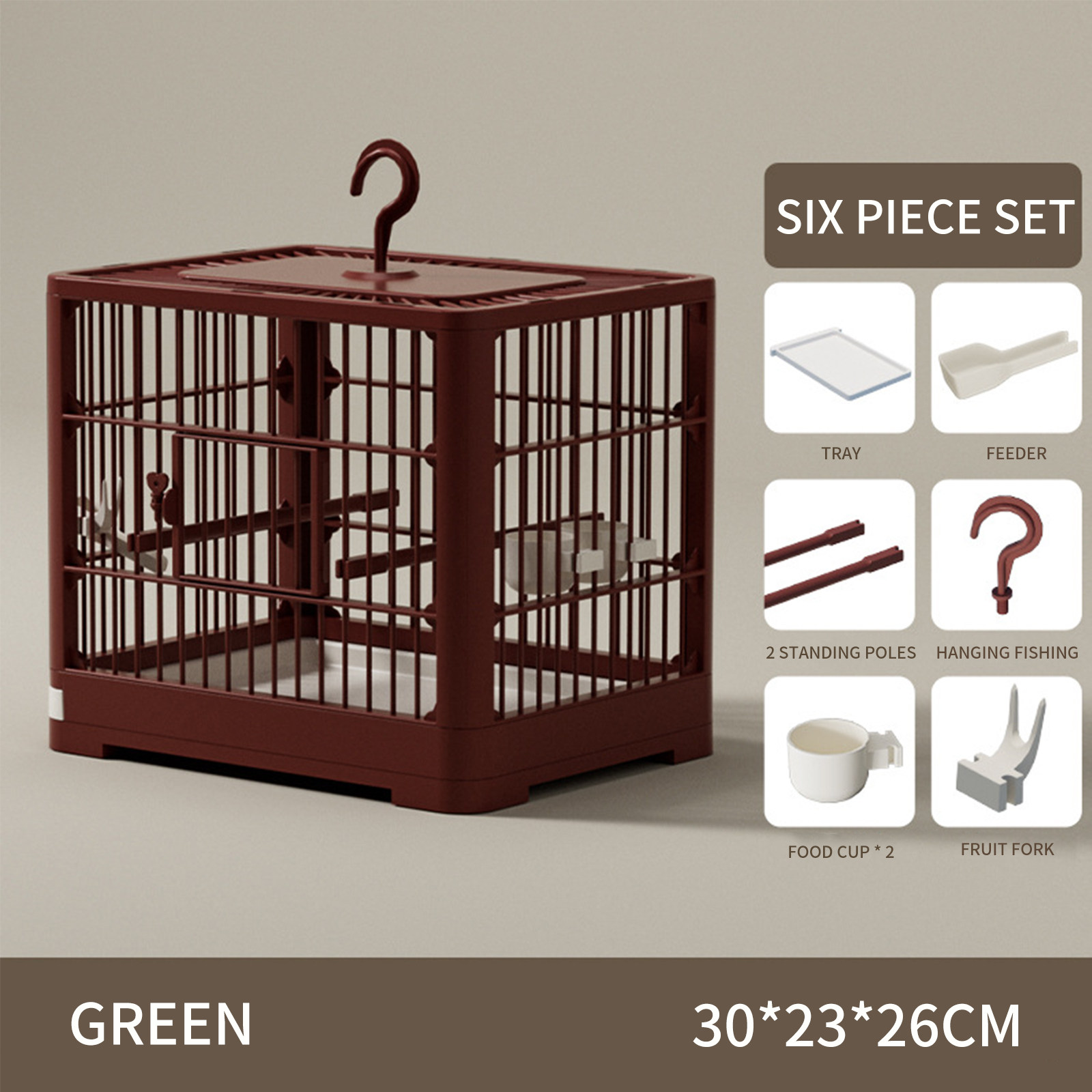 Bird cage parrot supplies large space breathable bird walking tool outdoor portable outdoor viewing cage pet supplies