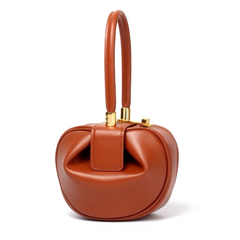 Personalized Soft Leather Bags Clutch Designer Temperament Party Evening Hobos Bag For Women Dumpling Mini Bucket Pouch