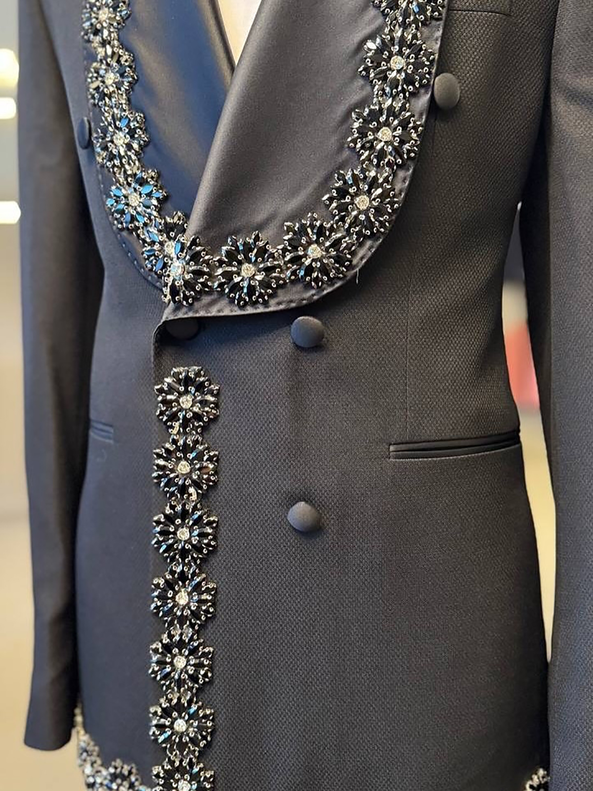 Business Men Suits Blazer 2Pcs Wedding Coats with Pants Woolen Tuxedo Overcoat Tailored Custom Wedding Party Groom Costume Homme