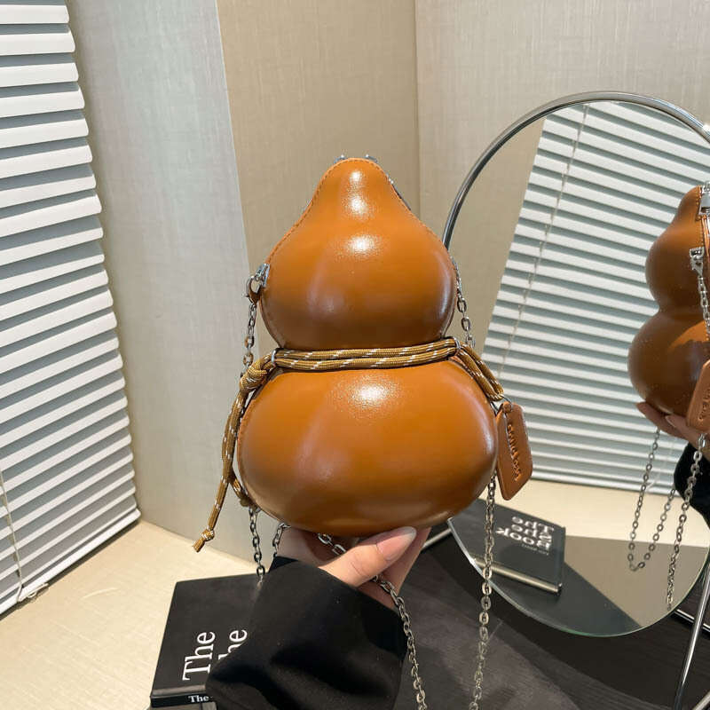 Trendy Gourd for Women 2025 Niche Design Single Shoulder Ins Style Personality Crossbody Bag