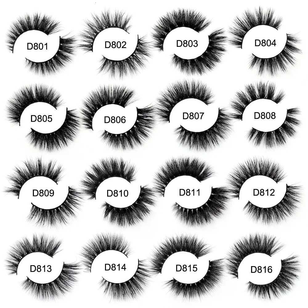 3D Mink Eyelashes Makeup Thick HandMade Fluffy Eyelashes Cruelty Free Volume Wispy Soft Eyelashes Reusable False Eyelashes Z250730