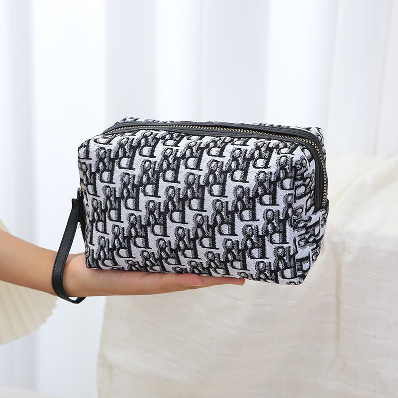 Premium Cosmetic Organizer 2025 Trendy Portable Handle Carry Large Capacity Travel/Makeup Bag