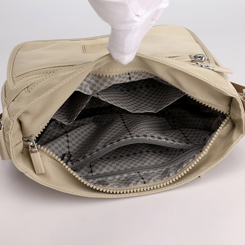 Women's 2025 New Trendy Shoulder Waterproof Nylon Multi-layer Crossbody Bag Korean Style Versatile Backpack ddmymoon