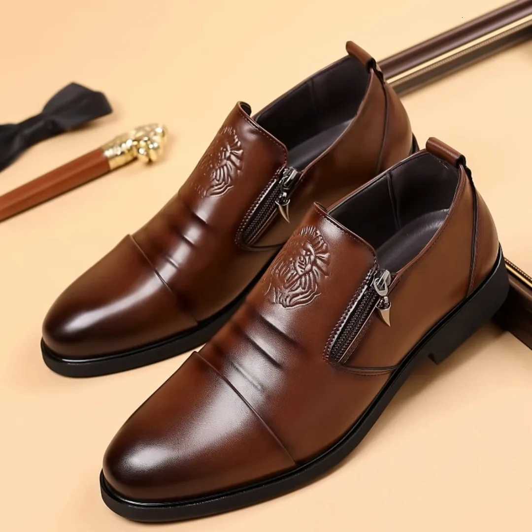 Luxury Mens Formal Shoes Designer Business Shoes High-Quality Mens Loafers Vintage Mens Shoes Fionable Leather Shoes Y250730