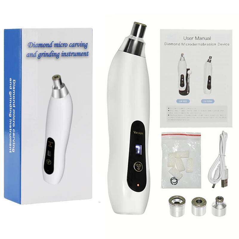 New Handheld Dia Microdermabrasion hine with Spray,Facial Peeling Beauty Device Blackhead Removal Acne Cleaning Tools