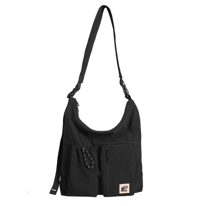 Spliced Nylon Large Capacity for Women, High-End Design Sense, Niche Single Shoulder Bag, Couple's Commuting Crossbody Bag