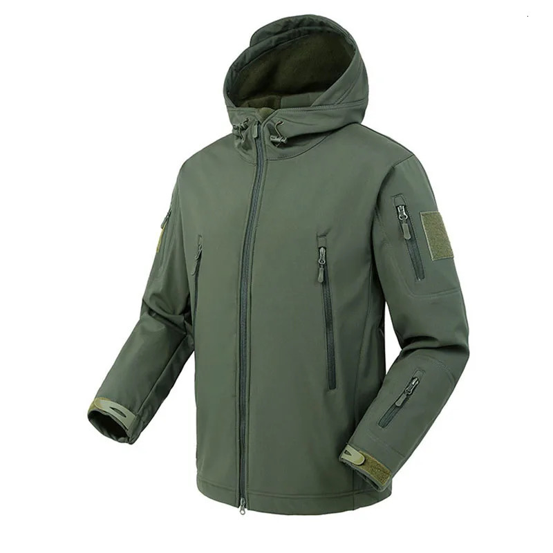 Military Shark Skin Soft Shell Jackets Men Tactical Windproof Waterproof Jacket Army Combat Mens Hooded Bomber Coats 250730
