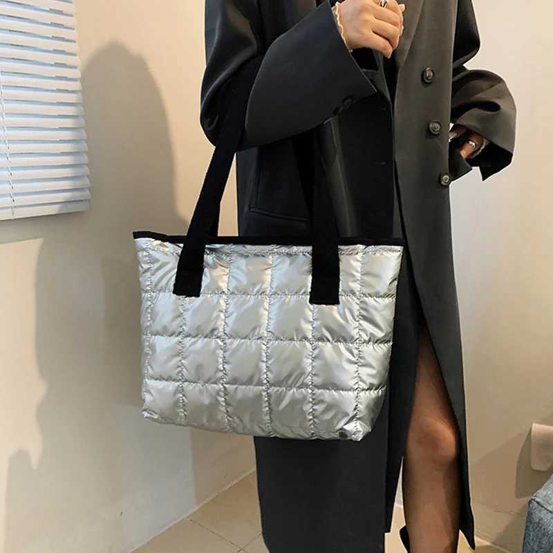 2023 Casual Large Capacity Shoulder Bags For Women Space Cott Handbag Totes Fi Winter Daily Use Bag Womens Bag Y250730