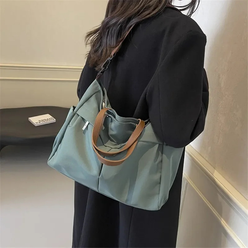 Spacious Nylon Tote Bag for Women Stylish Handbag Shoulder Crossbody Perfect Outings Travel Business Fitness Shopping 250725