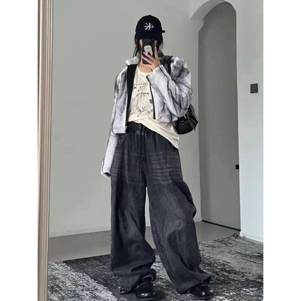 2024 New Fashion Mink Thickened Furry Short Faux Coat Women Synthetic Fur Jacket Winter Clothes