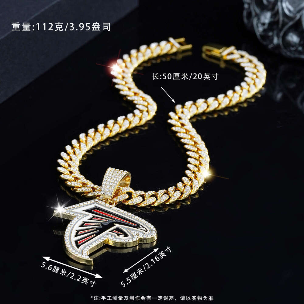 Hot Selling Trendy Hip-Hop Necklace Fashionable Personalized Alloy Team Pendant for Men