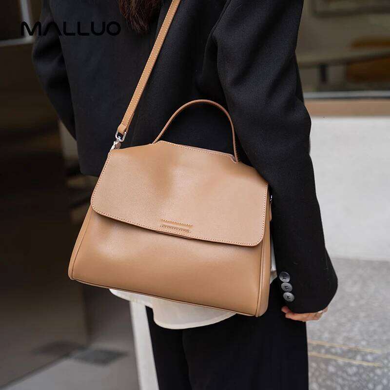 Women's Cowhide Genuine Leather Shoulder Bag Female Fashion Designer Handbags Ladies Commuting Large Capacity Bucket Bags