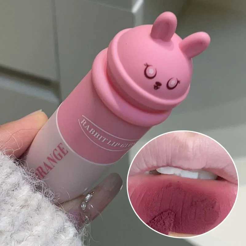 Waterproof Long Lasting Lipstick Cute Rabbit Matte Velvet Lip Gloss Easy To Color Lip Mud Liquid Lipstick For Women Makeup G250729