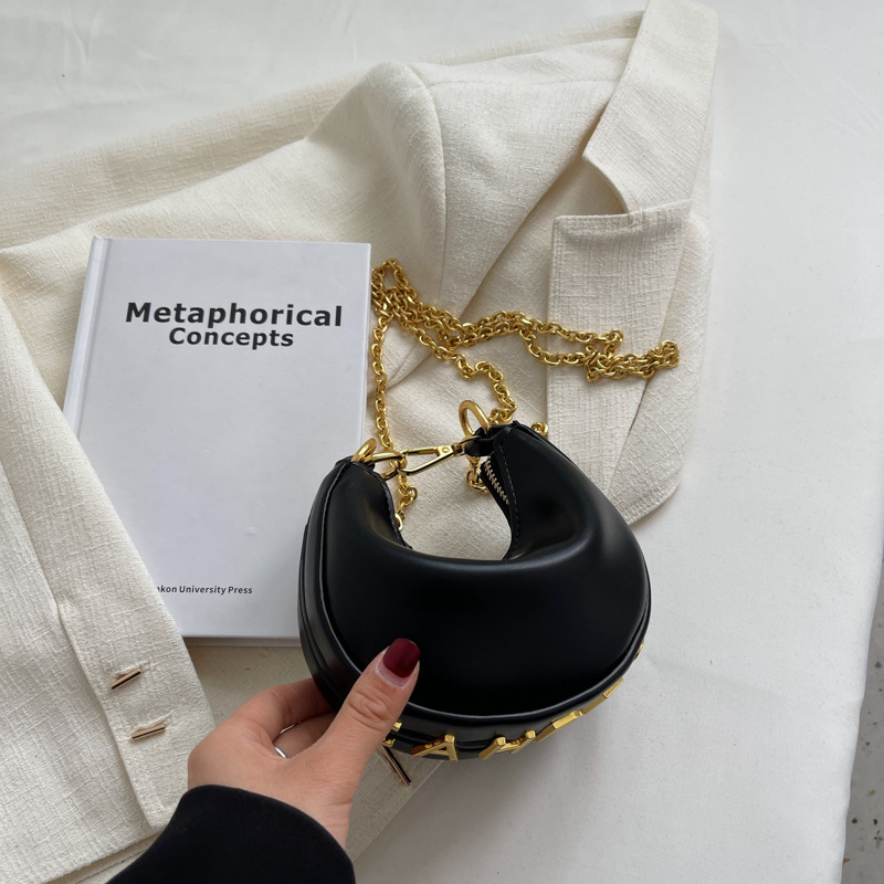 Textured small bag women's summer 2025 new model is popular this year one-shoulder underarm bag chain crossbody dumpling bag