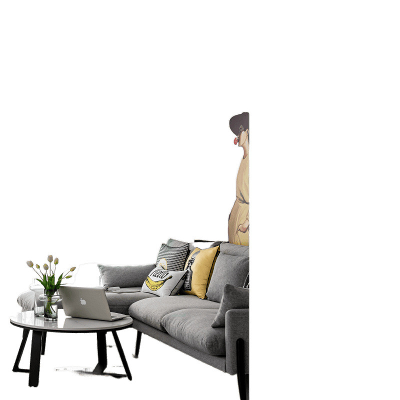 YL-36731 bedroom full blackout curtain new living room thickened sunscreen bay window cloth rental house light luxury