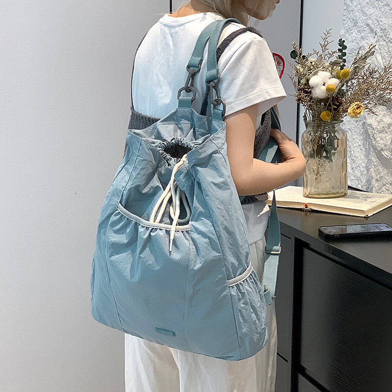 Colorful Fox Korean Version Ins Niche Design Women's Casual College Style Lightweight Drawstring Backpack ddmymoon