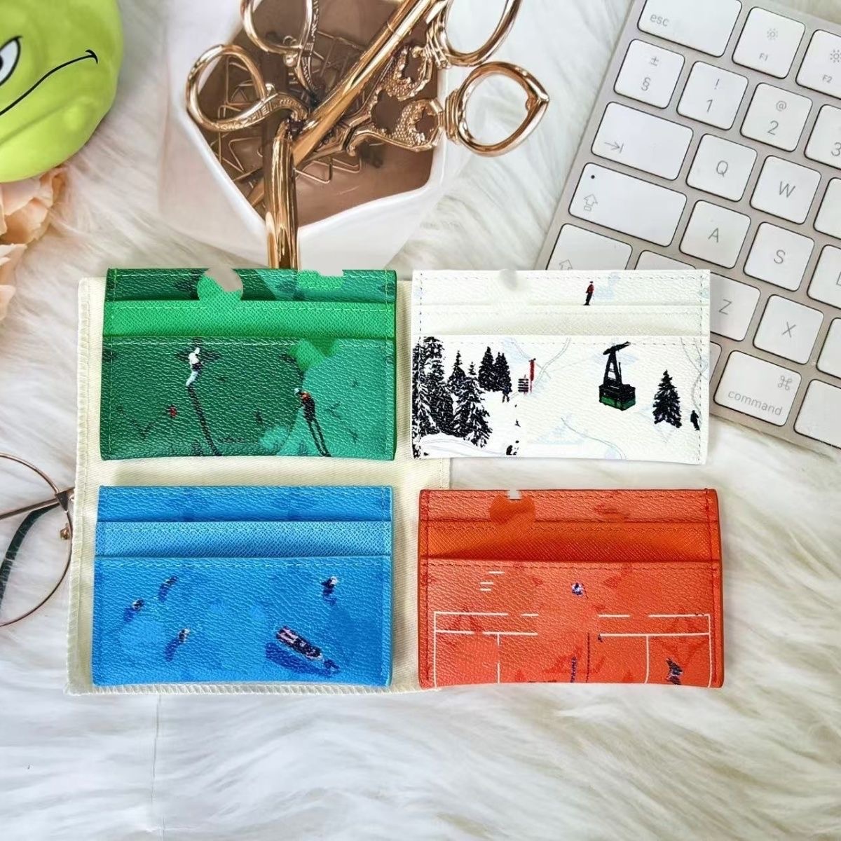 designer wallets card holder purse wallet mens womens luxury cardholders key pouch passport cover holders portefeuille