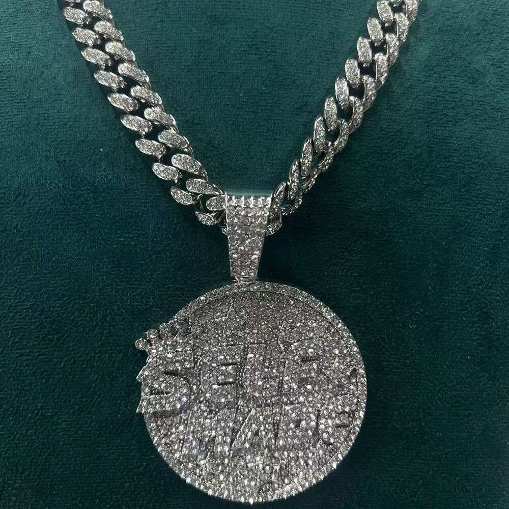 Hip-Hop Versatile Full Dia Creative Design Pendant Personality Unisex Necklace