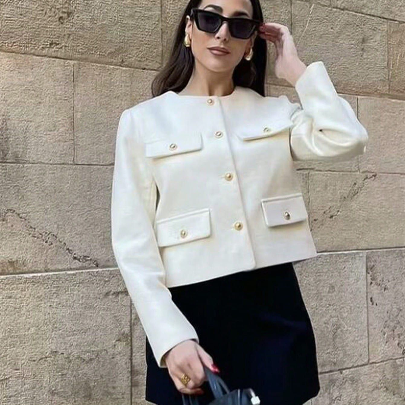 new Free shipping designer coat for women Minimalist suit jacket with artistic sense personalized casual fashion jacket