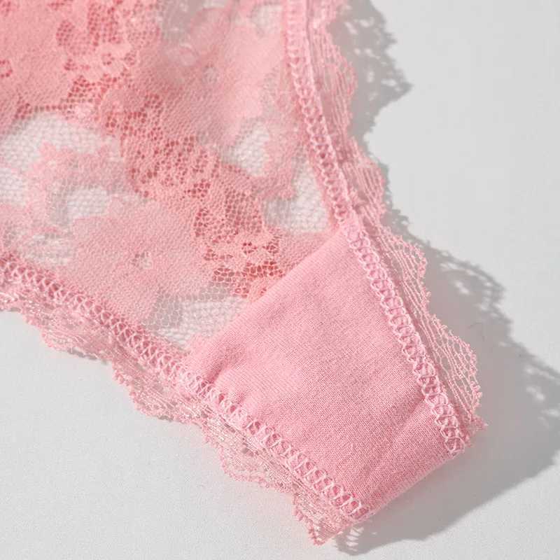 4PCS/Set Women Thongs Panties Sexy Underwear Lace Panties Low Waist Lingerie Female Floral Lace Briefs Breathable Ladies Pantys 250715