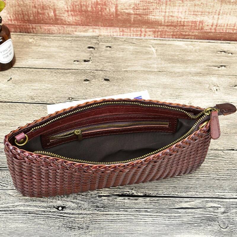 Designer Crossbody Bags For Women High Quality Genuine Leather Woven Shoulder Bag 2025 New In Fashion Chic Clutch Purse