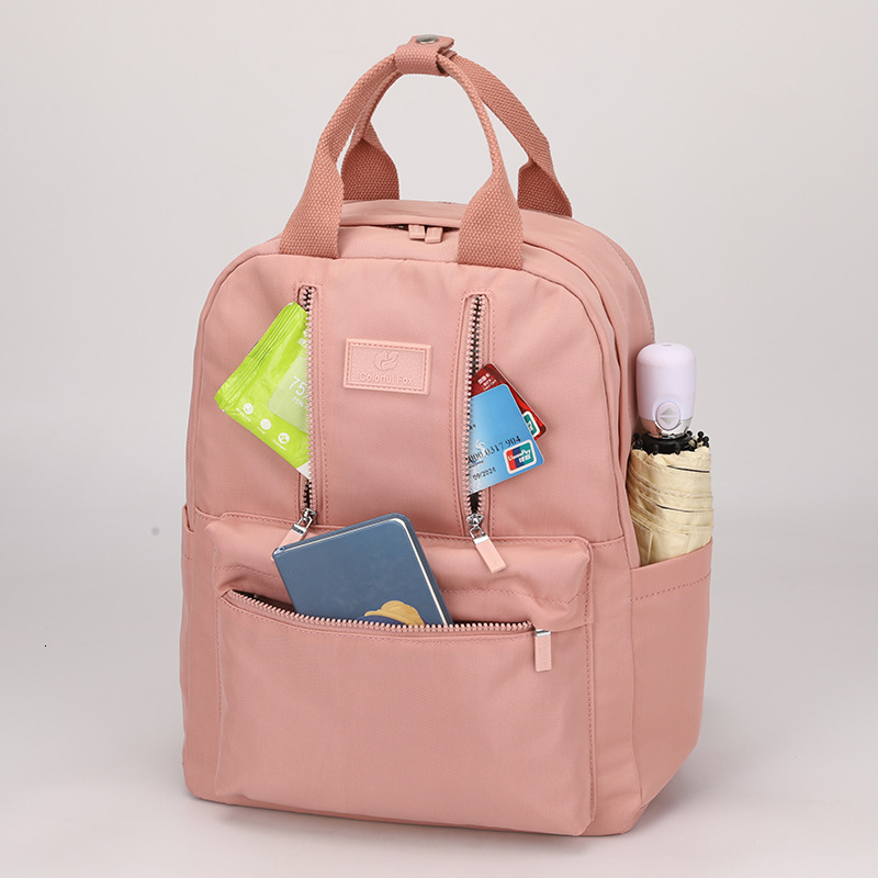 Colorful Fox New Fashion Trend Simple Large Capacity Women's Backpack Student School Bag ddmymoon