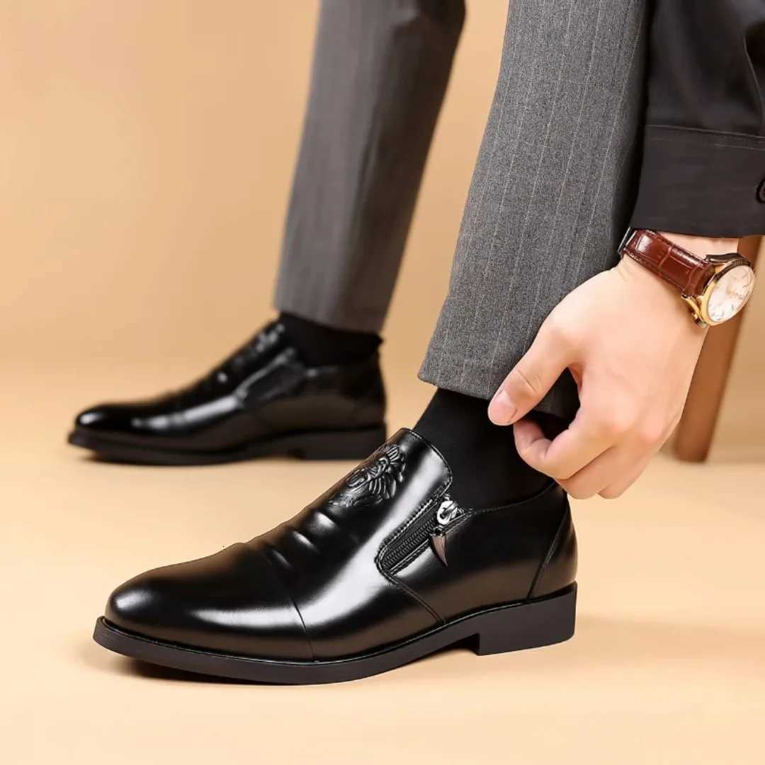 Luxury Mens Formal Shoes Designer Business Shoes High-Quality Mens Loafers Vintage Mens Shoes Fionable Leather Shoes Y250730