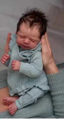 19-inch Newborn Soft Body Baby Pascale Reborn Doll with 3D Skin Multiple Layers Painting with Visible Veins Soft Touch Doll XJ250730