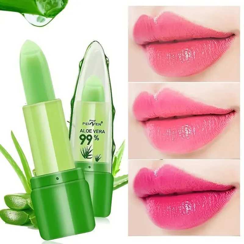 Aloe Vera Color-Changing Lipstick Moisturizes Hydrates Waterproof Non-Sticky Long-Lasting Tinted Lip Gloss G250729