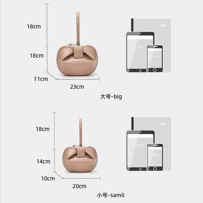 Personalized Soft Leather Bags Clutch Designer Temperament Party Evening Hobos Bag For Women Dumpling Mini Bucket Pouch