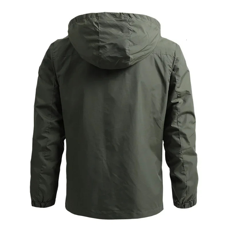 Men Windbreaker Retro Field Jackets Outerwear Mens Tactical Waterproof Pilot Coat Hoodie Hunting Army Clothes 250730