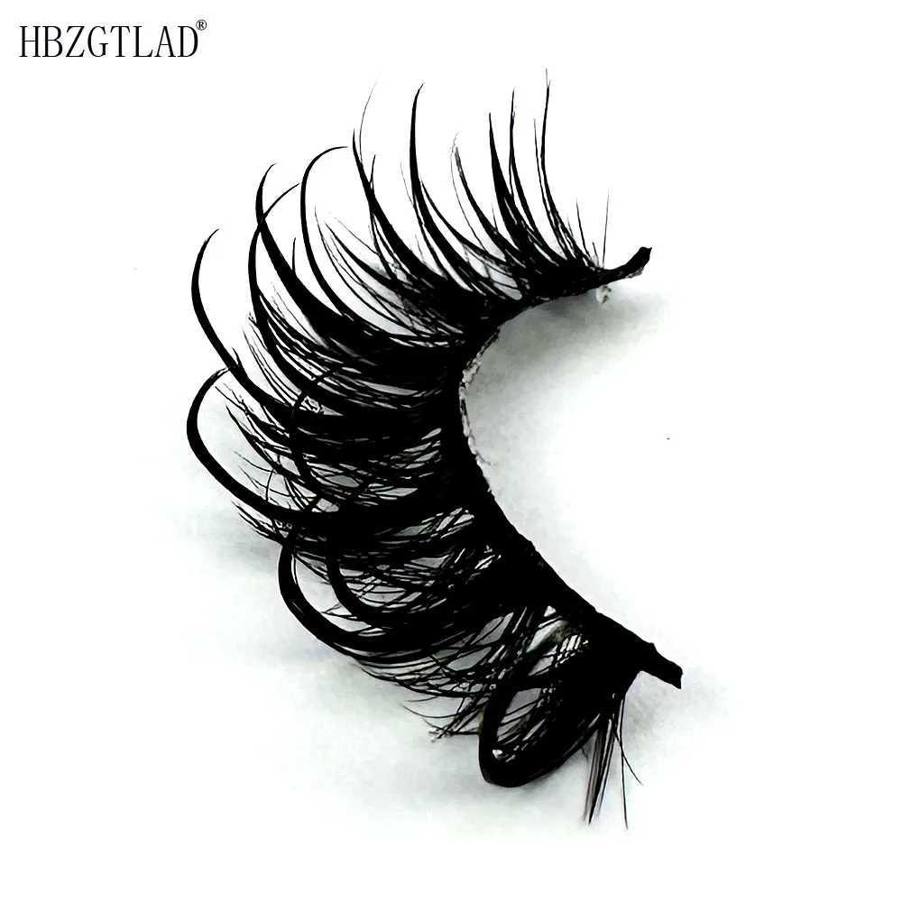 7Pairs New Design Wet Manga Lashes 3D Fluffy Eyelash Extensions Makeup Fashion Long Thick Natural Fake Eyelashes Z250730