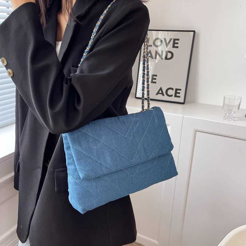 5 Summer Jeans Denim Bags Shoulder Crossbody Bag Wen Canvas Girl Chain Handbag Luxury Designer Quilted Tote Bags Y250730