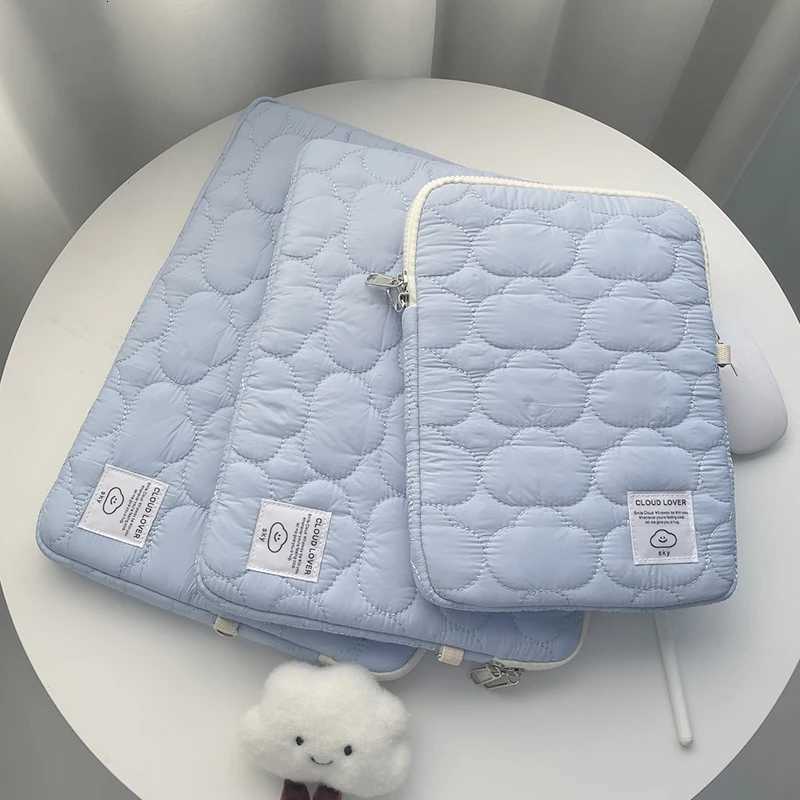 Nev Cloud Laptop Sle iPad Bag Cott Large Capacity Storage Embroidery 11/13/14/15 15.6 16 Inch Notebook Pouch y250730