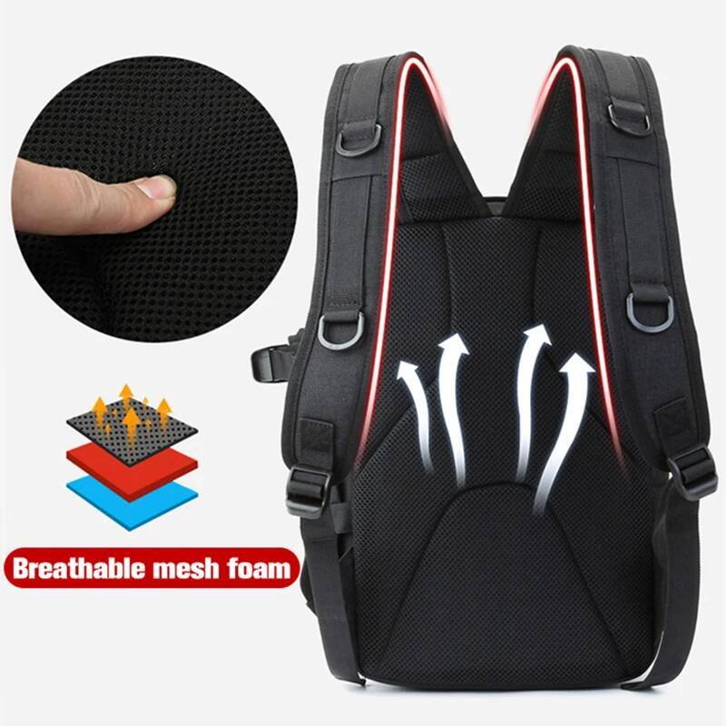 Large Fishing Tackle Storage Bag with Rod Holder Tactical Water Bottle Backpack Lures Gear Shoulder Bags Pockets Casual Anglers high-quality