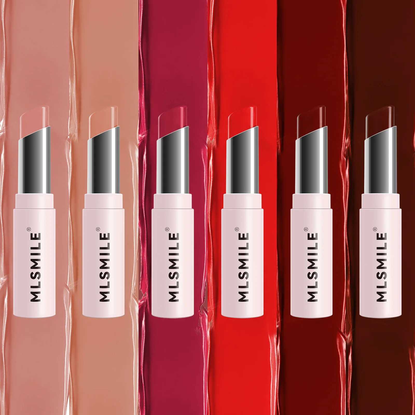 6 Colors Lipstick Long Lasting Waterproof Lip Stick Crayon Lip Balm Moisturizing Lip Gloss Rotatable Rouge Women Makeup G250729