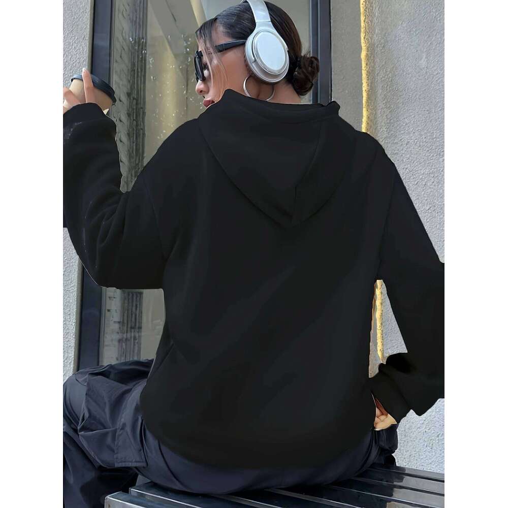 Fashionable Italian Polyester Ladies' Hooded Sweater Comfortable & Stylish Casual Wear