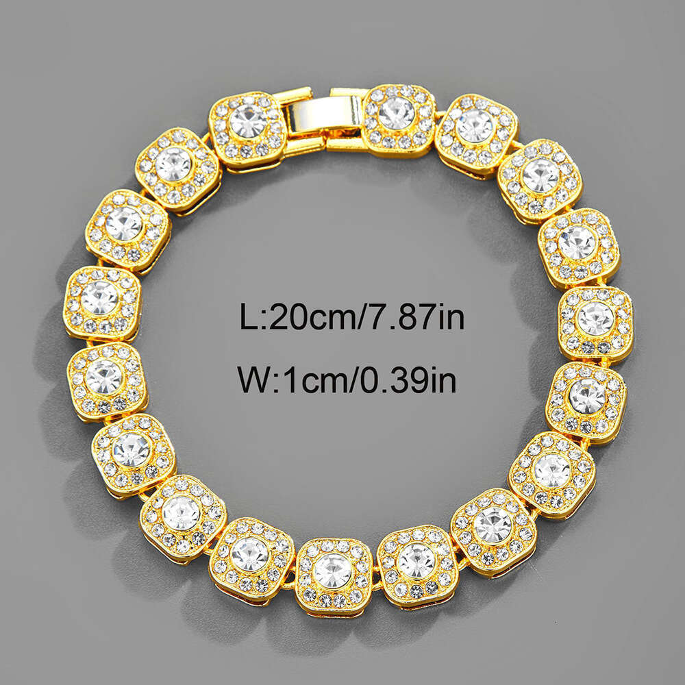 Reverse Love Same Style Chi Cheng Wu So-called CP Sugar Necklace Cube Rock Candy Bracelet Creative Personality Jewelry