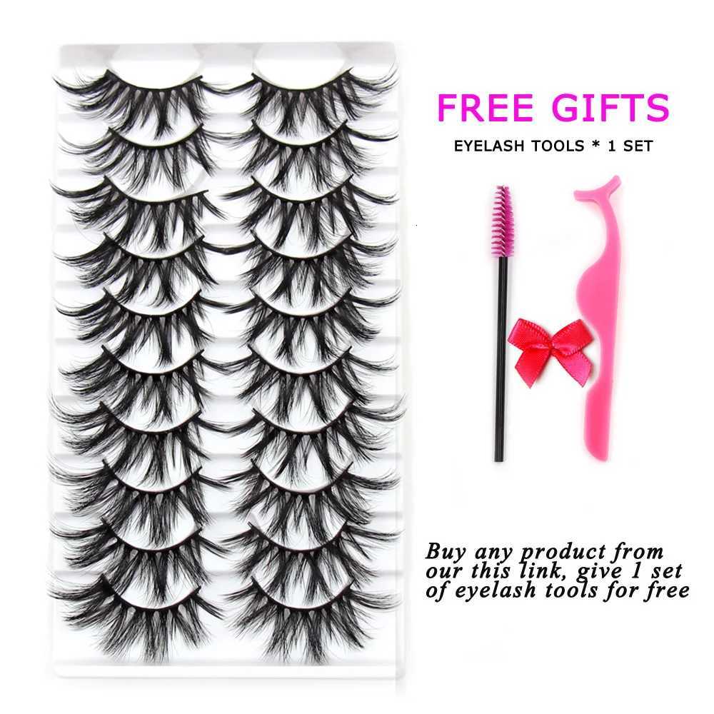 5/10/16 Pairs 3D Faux Mink Lashes Natural False Eyelashes Reusable Dramatic Volume Lashes Makeup Eyelash Extensions Z250730